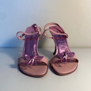 ✷ ADORABLE BEBE y2K PINK KITTEN HEELS ✷
